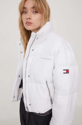Tommy Jeans kurtka damska kolor biały zimowa oversize DW0DW17503