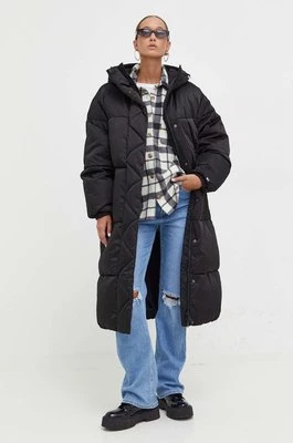 Tommy Jeans kurtka damska kolor czarny zimowa oversize DW0DW16587