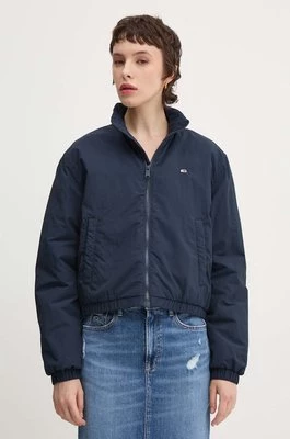 Tommy Jeans kurtka damska kolor granatowy przejściowa oversize DW0DW19688