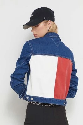 Tommy Jeans kurtka jeansowa damska kolor granatowy przejściowa