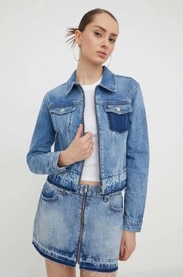 Tommy Jeans kurtka jeansowa damska kolor niebieski przejściowa DW0DW16989