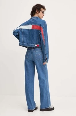 Tommy Jeans kurtka jeansowa damska kolor niebieski przejściowa DW0DW18207