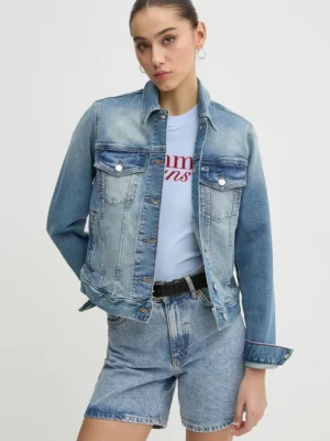 Tommy Jeans kurtka jeansowa damska kolor niebieski przejściowa DW0DW19858