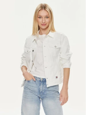 Tommy Jeans Kurtka jeansowa DW0DW17658 Biały Regular Fit