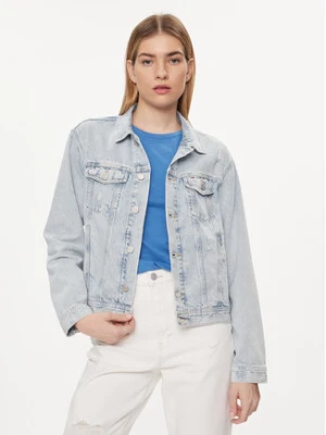 Tommy Jeans Kurtka jeansowa Flag DW0DW18331 Niebieski Regular Fit