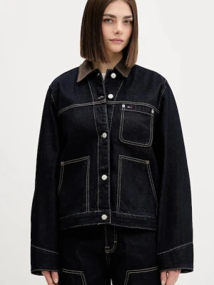 Tommy Jeans kurtka jeansowa kolor granatowy przejściowa DW0DW21981