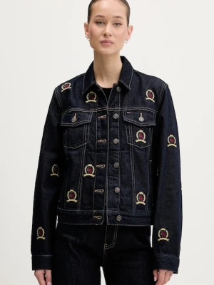 Tommy Jeans kurtka jeansowa kolor granatowy przejściowa DW0DW22729