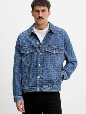 Tommy Jeans kurtka jeansowa kolor niebieski przejściowa DM0DM22268