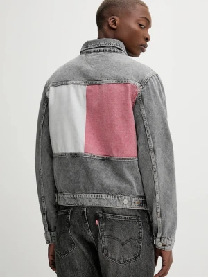 Tommy Jeans kurtka jeansowa kolor szary przejściowa DM0DM21964