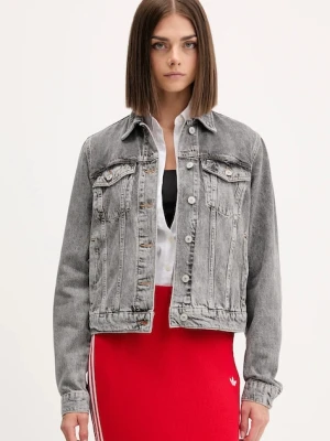 Tommy Jeans kurtka jeansowa kolor szary przejściowa DW0DW21555