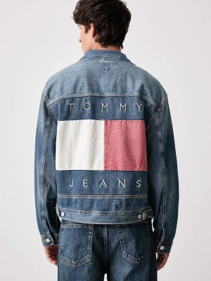 Tommy Jeans kurtka jeansowa męska bawełniana niebieski