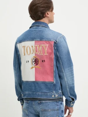 Tommy Jeans kurtka jeansowa męska kolor niebieski przejściowa DM0DM21860