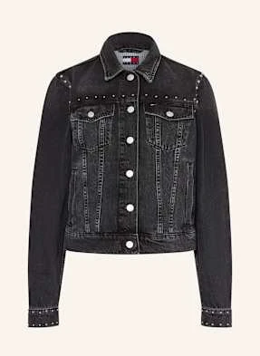 Tommy Jeans Kurtka Jeansowa Z Ćwiekami schwarz