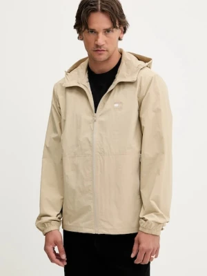 Tommy Jeans kurtka kolor beżowy przejściowa DM0DM21393