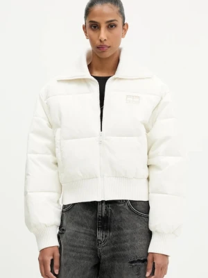 Tommy Jeans kurtka kolor beżowy zimowa oversize DW0DW21659