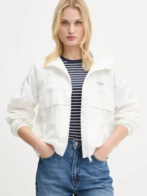 Tommy Jeans kurtka kolor biały przejściowa oversize DW0DW20952