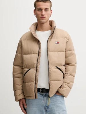 Tommy Jeans kurtka kolor brązowy zimowa DM0DM22040