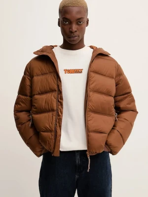 Tommy Jeans kurtka kolor brązowy zimowa DM0DM22044