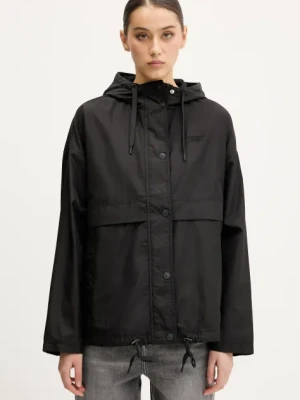 Tommy Jeans kurtka kolor czarny przejściowa oversize DW0DW20231