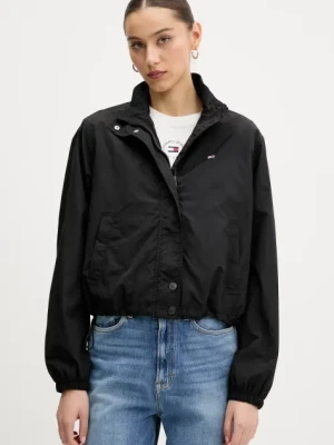 Tommy Jeans kurtka kolor czarny przejściowa oversize DW0DW20439