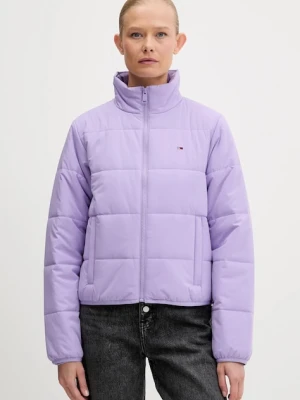 Tommy Jeans kurtka kolor fioletowy zimowa DW0DW20958