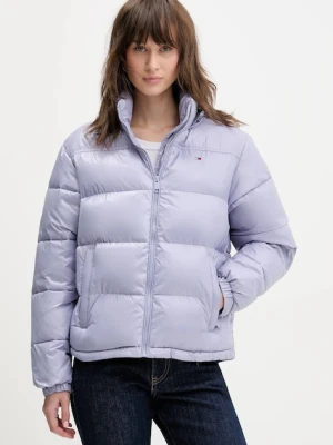 Tommy Jeans kurtka kolor fioletowy zimowa DW0DW22039