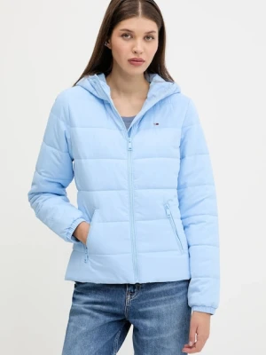 Tommy Jeans kurtka kolor niebieski przejściowa DW0DW20959
