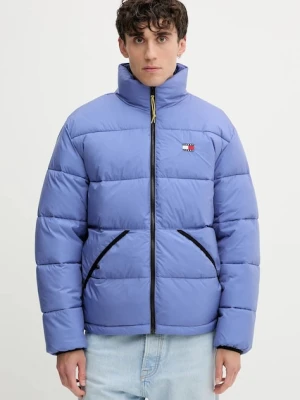 Tommy Jeans kurtka kolor niebieski zimowa DM0DM22040