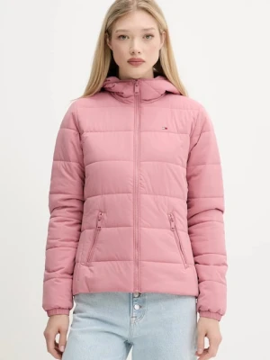 Tommy Jeans kurtka kolor różowy przejściowa DW0DW20959