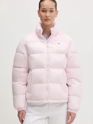Tommy Jeans kurtka kolor różowy zimowa DW0DW22039
