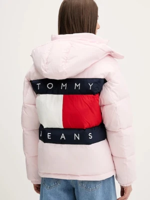 Tommy Jeans kurtka kolor różowy zimowa DW0DW22041
