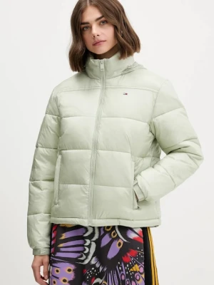Tommy Jeans kurtka kolor zielony zimowa DW0DW21619