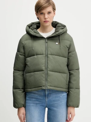 Tommy Jeans kurtka kolor zielony zimowa DW0DW21625