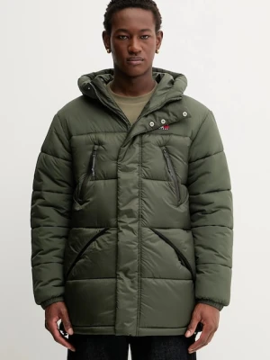 Tommy Jeans kurtka kolor zielony zimowa oversize DM0DM22249