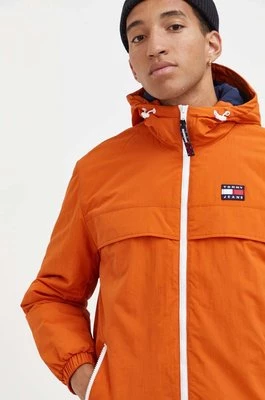 Tommy Jeans kurtka męska kolor pomarańczowy zimowa