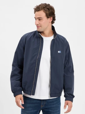 Tommy Jeans Kurtka męska Mężczyźni Sztuczne włókno niebieski jednolity,