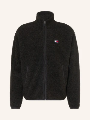 Tommy Jeans Kurtka Pluszowa schwarz CZARNY