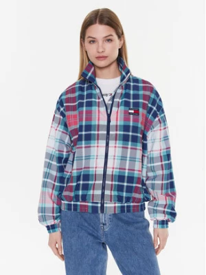 Tommy Jeans Kurtka przejściowa Tartan Track DW0DW14935 Kolorowy Regular Fit