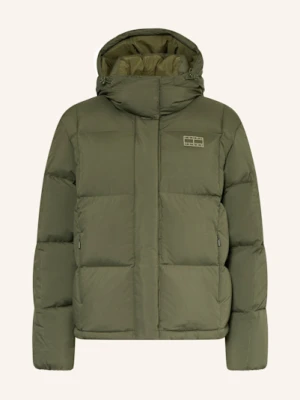 Tommy Jeans Kurtka Puchowa Aurora Z Odpinanym Kapturem gruen