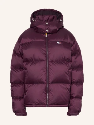 Tommy Jeans Kurtka Puchowa Aurora Z Odpinanym Kapturem rot CIEMNOCZERWONY