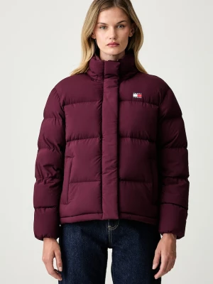 Tommy Jeans kurtka puchowa damska bordowy