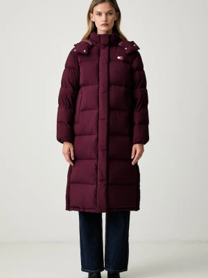 Tommy Jeans kurtka puchowa damska bordowy