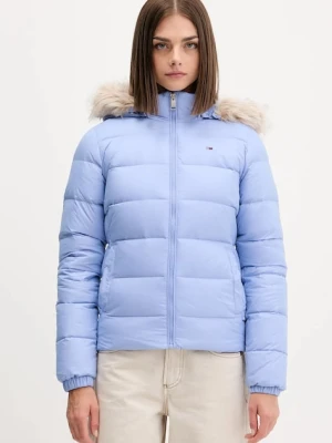 Tommy Jeans kurtka puchowa damska kolor beżowy DW0DW18312