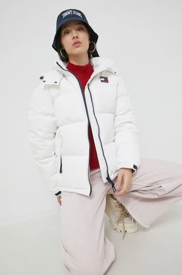 Tommy Jeans kurtka puchowa damska kolor biały DW0DW14661