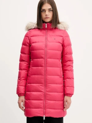 Tommy Jeans kurtka puchowa damska kolor różowy DW0DW18864