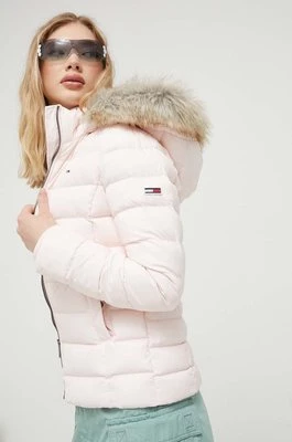 Tommy Jeans kurtka puchowa damska kolor różowy zimowa DW0DW08588