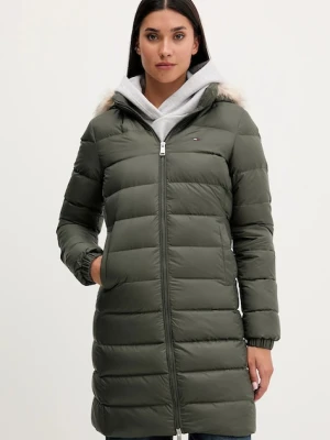 Tommy Jeans kurtka puchowa damska kolor zielony DW0DW18864