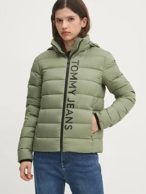 Tommy Jeans kurtka puchowa damska kolor zielony przejściowa DW0DW20388