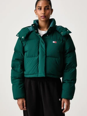Tommy Jeans kurtka puchowa damska zielony