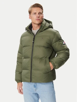 Tommy Jeans Kurtka puchowa Essential DM0DM19786 Khaki Regular Fit